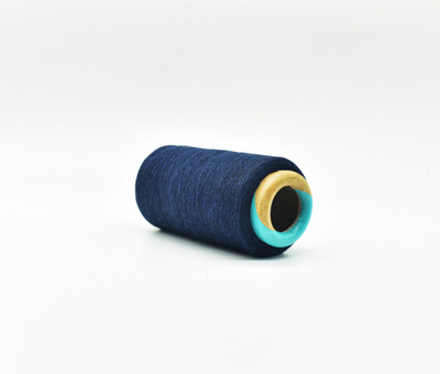 NE 12S Navy blue recycled cotton yarn for knitting socks 