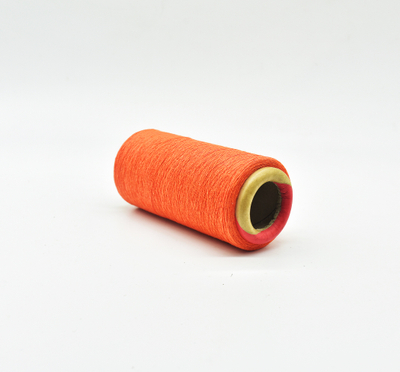 NE 16s orange recycled cotton polyester yarn for knitting socks 